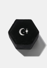 Sica Sterling Silver Black Spinel Ring