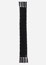 Layla Criss Cross Black Scarf