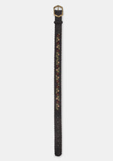 Nettle Whipstitch Floral Embroidered Belt