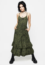 Meadowflowers Floral Print Tiered Midaxi Cami Dress