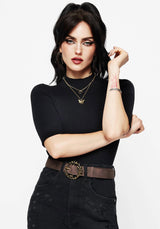 Eira Mushroom Buckle Belt