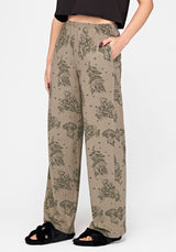 Hexborn Baba Yaga Printed Wide Leg Pyjama Bottoms