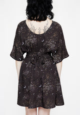 Peaseblossom Celestial Tie Back Mini Dress