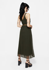 Idalia Lace Insert Cami Midi Dress