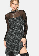 Rhoswen Checked Cami Mini Dress