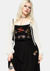 Genevra Embroidered Overlay Midi Dress UK 6