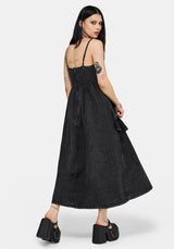 Corvina Fitted Bodice Waterfall Tiered Midaxi Dress UK 6