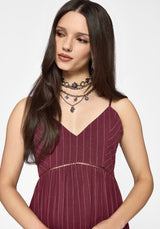 Rue Stripe Voile Cami Midaxi Dress