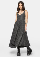 Caledon Check Gauze Midaxi Dress