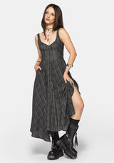 Caledon Check Gauze Midaxi Dress