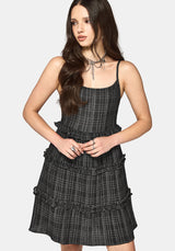 Caledon Check Gauze Cami Mini Dress
