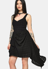 Vivienne Checked Ruched Mini Dress