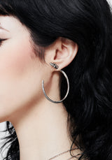 Ramona Snake Hoop Earrings