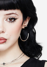 Ramona Snake Hoop Earrings