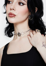 Marte Trapped Flower Choker
