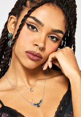 Nyxwing Raven Moon Layered Necklace