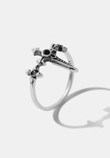 Sica Sterling Silver Black Spinel Ring