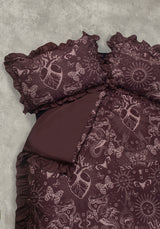 Paramour Frilled Edge Tattoo Print Bedding Set (UK King)