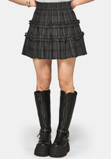 Caledon Check Gauze Mini Skirt