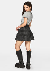 Caledon Check Gauze Mini Skirt