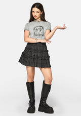 Caledon Check Gauze Mini Skirt