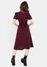 Poultice Embroidered Cotton Midi Dress