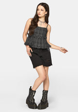 Caledon Check Gauze Tiered Cami