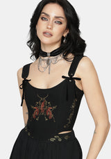 Phoenix Embroidered Corset Top
