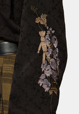 Dusha Garden Embroidered Shirt - Black