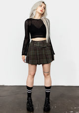 Habundia Flared Sleeve Crop Top
