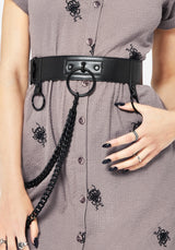Calliope Chain Belt - Black