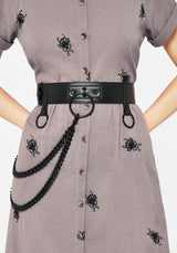 Calliope Chain Belt - Black