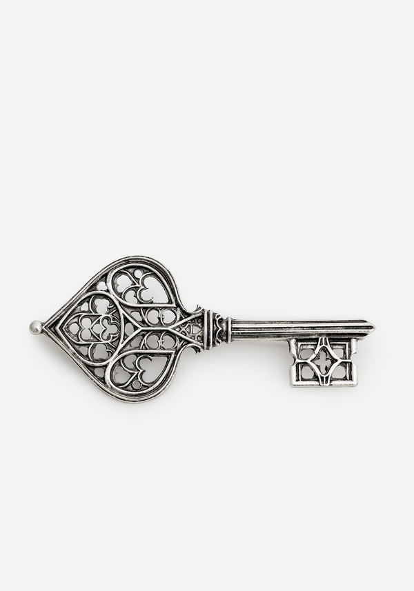 Gothic Cathedral Key Brooch