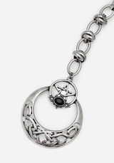 Druantia Pentagram Moon Chain Belt
