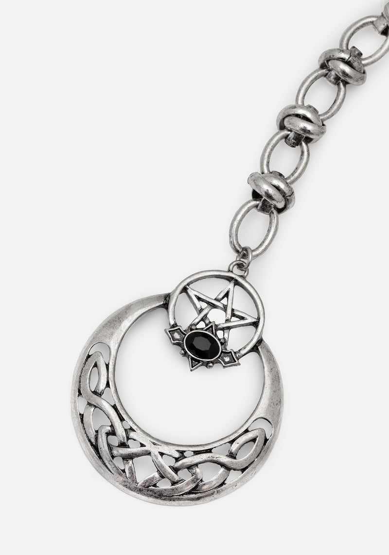 Druantia Pentagram Moon Chain Belt