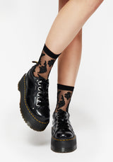 Esoteric Fern Lace Socks