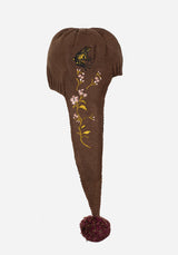 Liora Moth Floral Pom Pom Hat