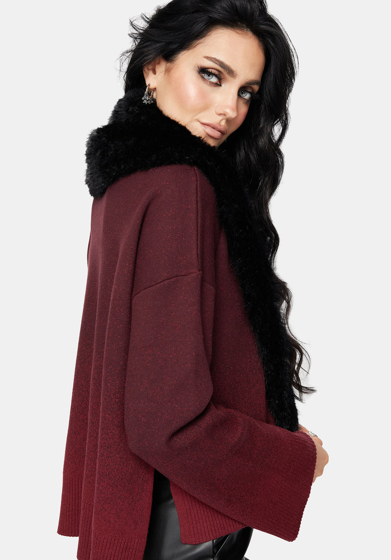 Aven Bug Faux Fur Scarf Collar