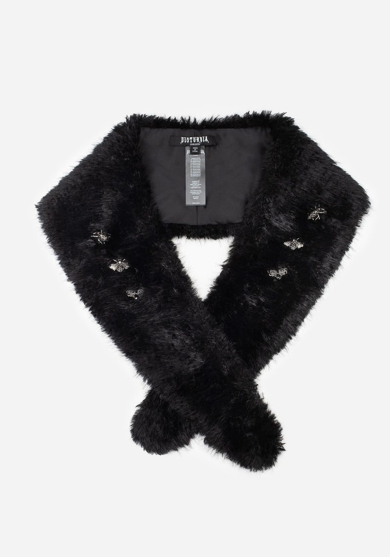 Aven Bug Faux Fur Scarf Collar