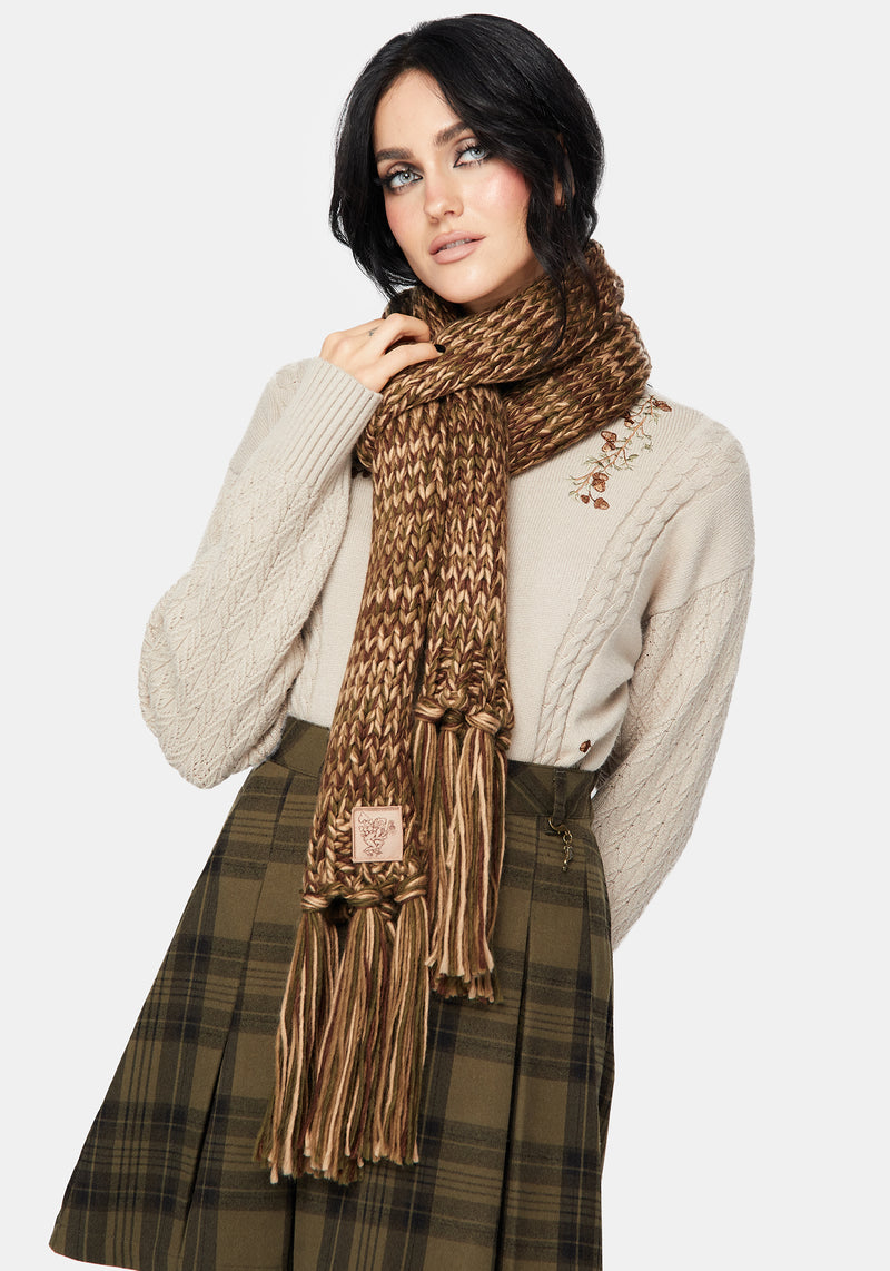 Daphne Frog Patch Cable Scarf