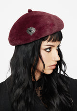 Stella Heart Brooch Beret