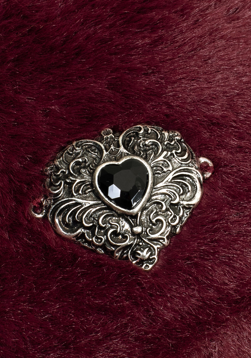 Stella Heart Brooch Beret