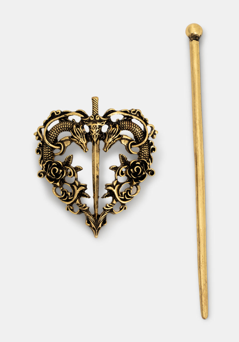 Ignithar Dragon Heart Hair Pin