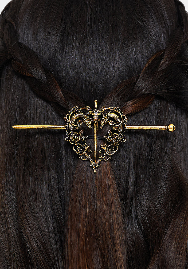 Ignithar Dragon Heart Hair Pin