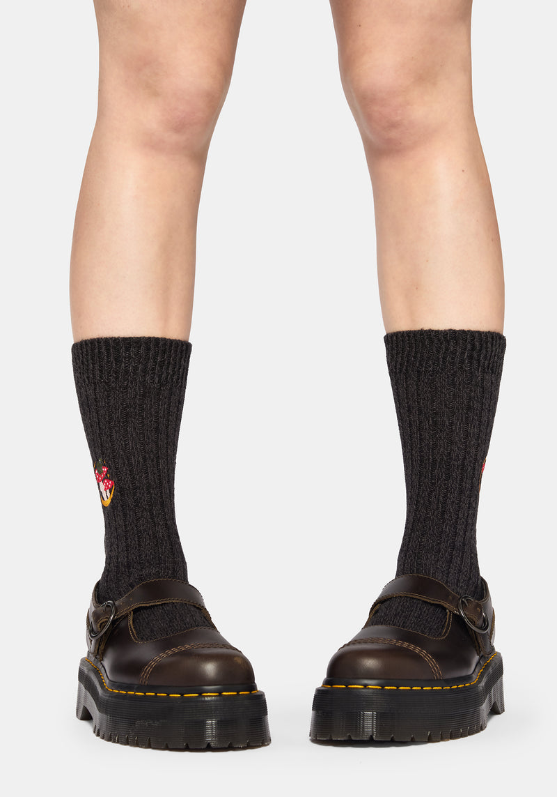 Swamplife Embroidered Knitted Socks