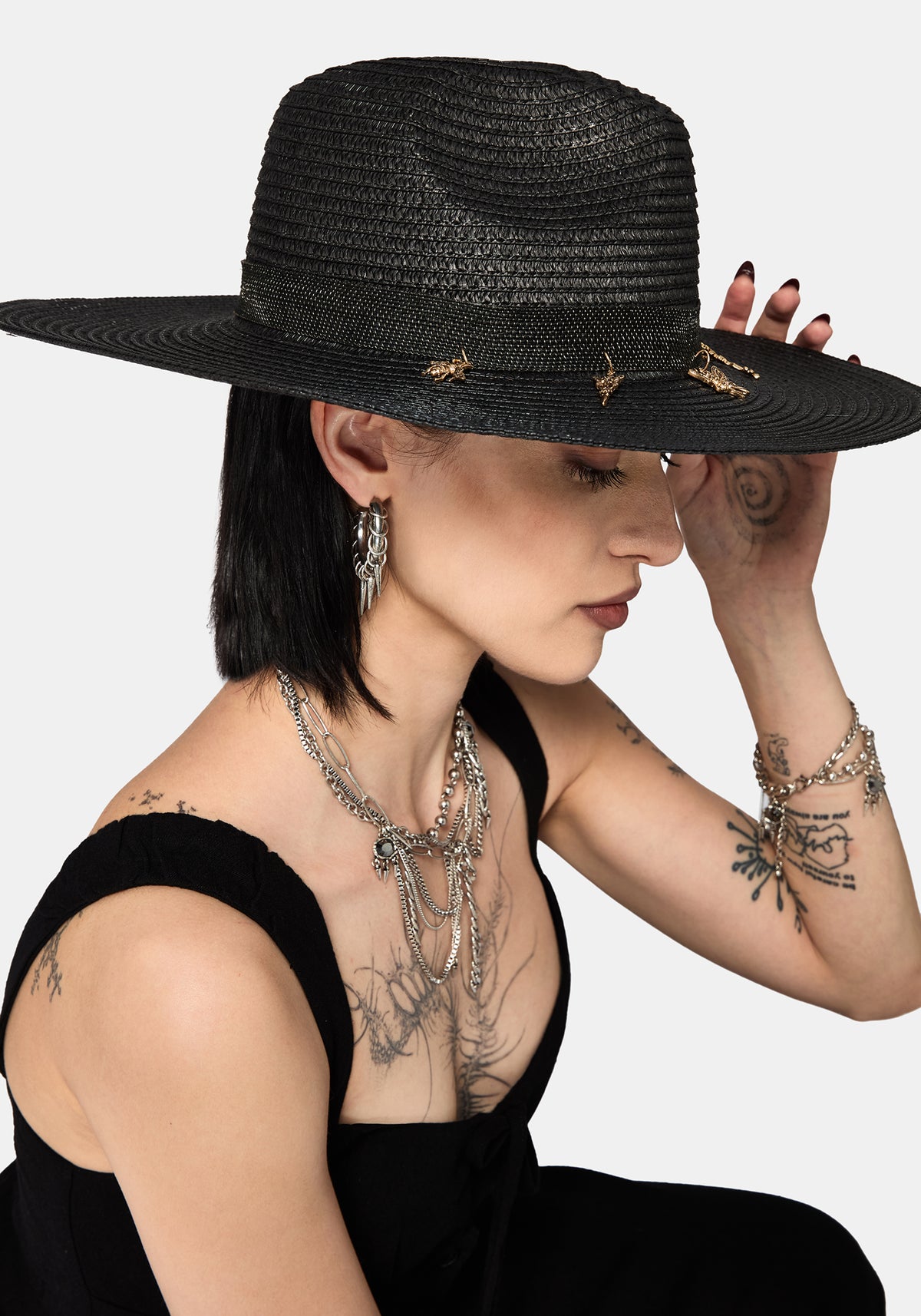 Maypole Fairy Wide Brim Straw Hat