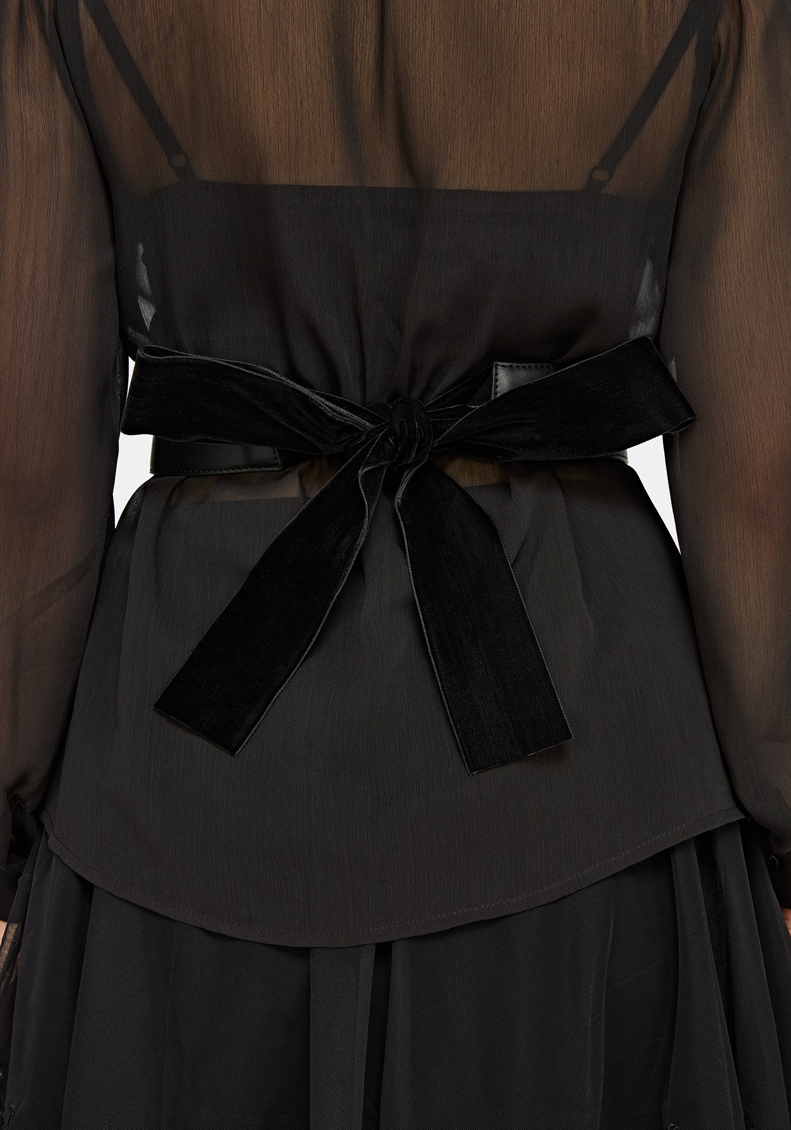 Natalia Cross Over Bow Back Waist Belt