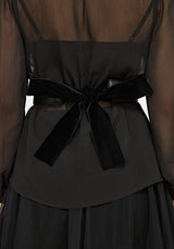 Natalia Cross Over Bow Back Waist Belt