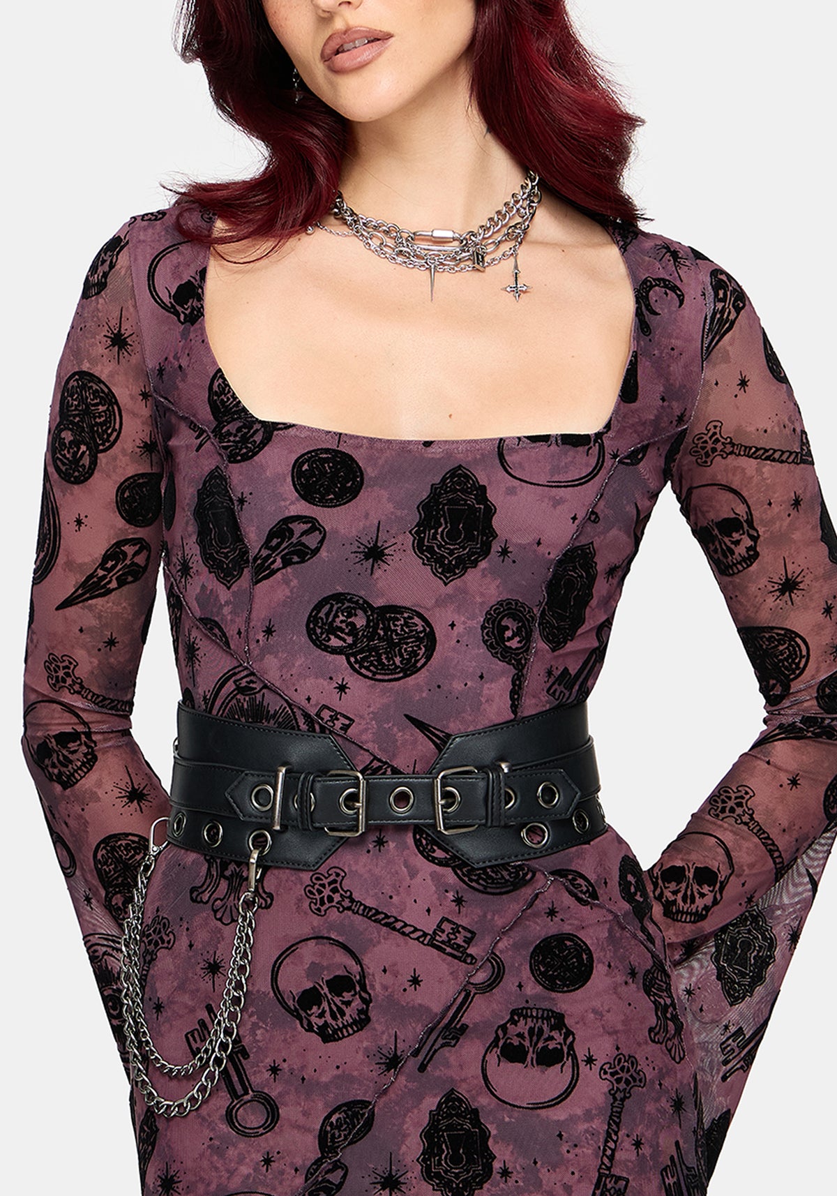Anneka Eyelet Chain Waist Belt