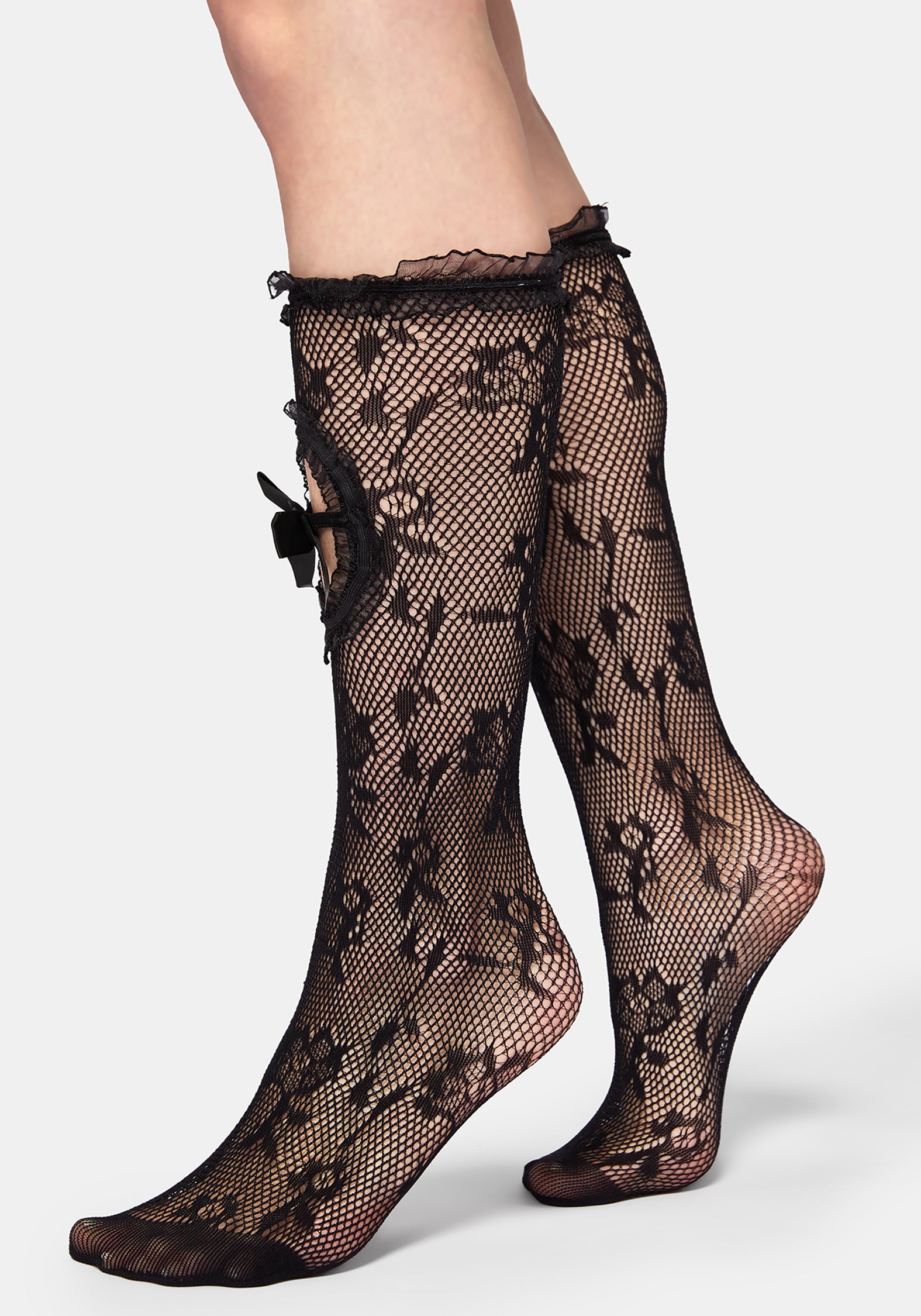 Luliya Lace Portrait Socks
